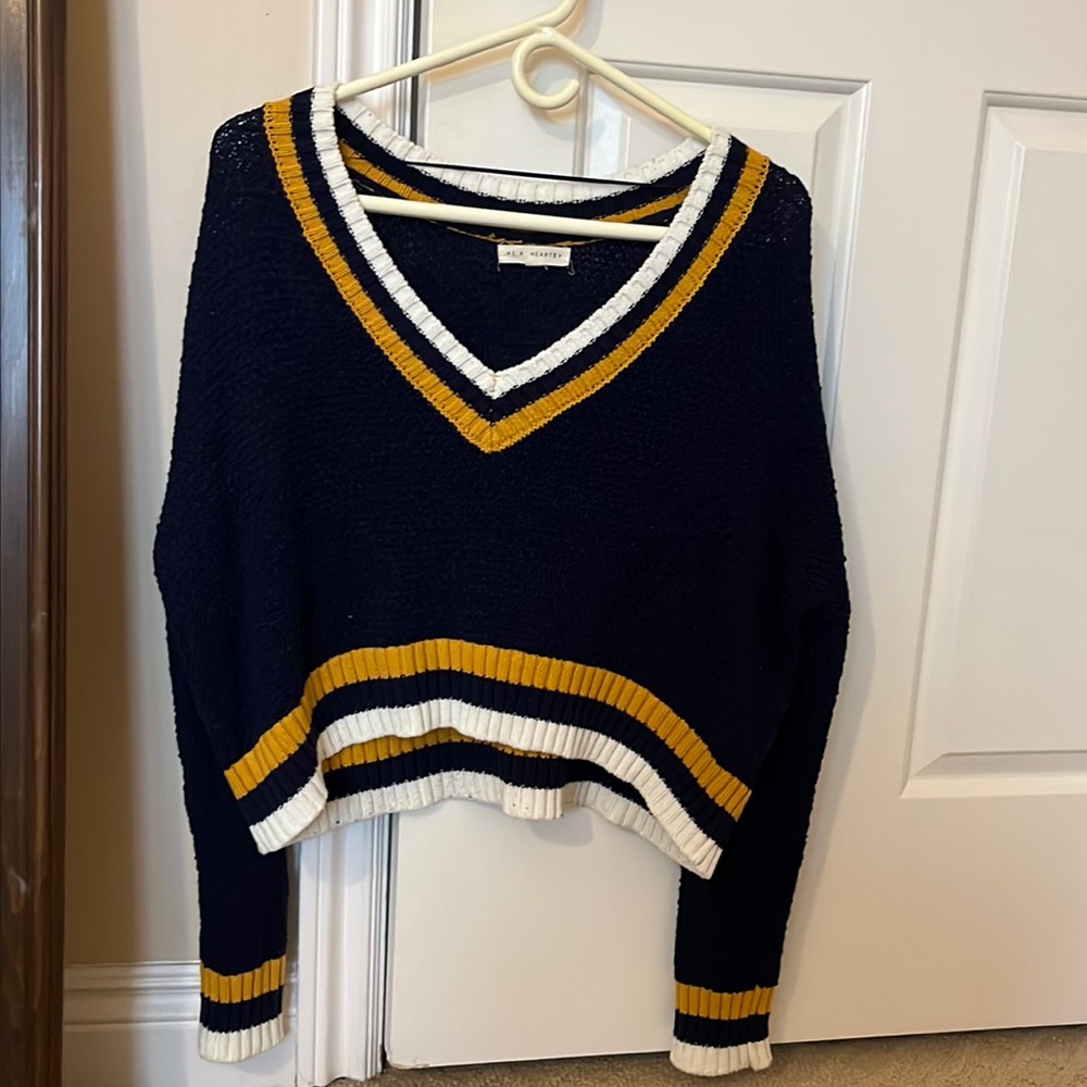 Flattering knit sweater